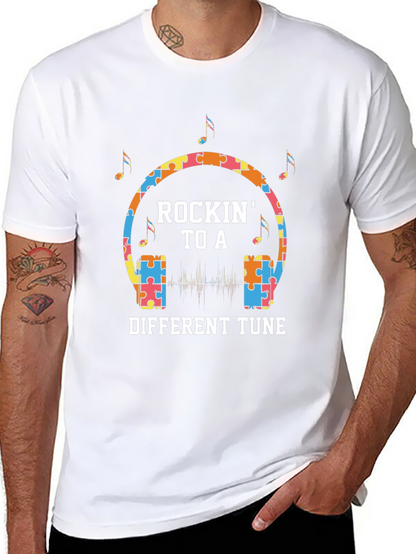 Rockin to a Different Tune T-Shirt - Autism Awareness