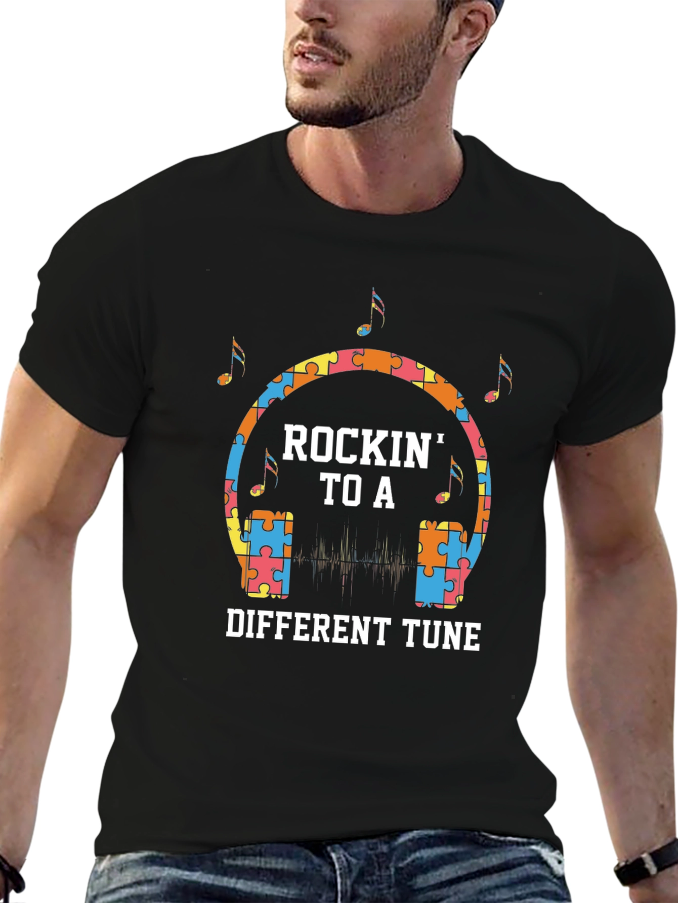Rockin to a Different Tune T-Shirt - Autism Awareness