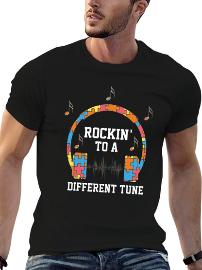 Rockin to a Different Tune T-Shirt - Autism Awareness