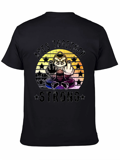 Apes Together Strong Graphic T-Shirt - Black