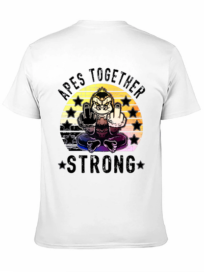 Apes Together Strong Graphic T-Shirt - Black