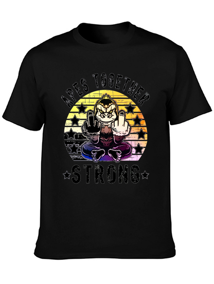 Apes Together Strong Graphic T-Shirt - Black