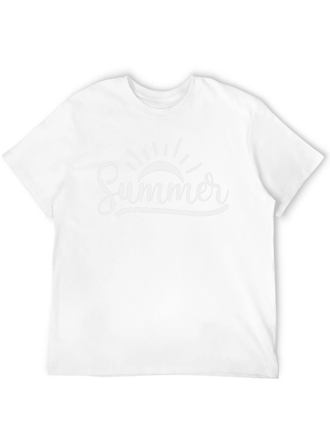 Summer Graphic Tee - Black Cotton T-Shirt