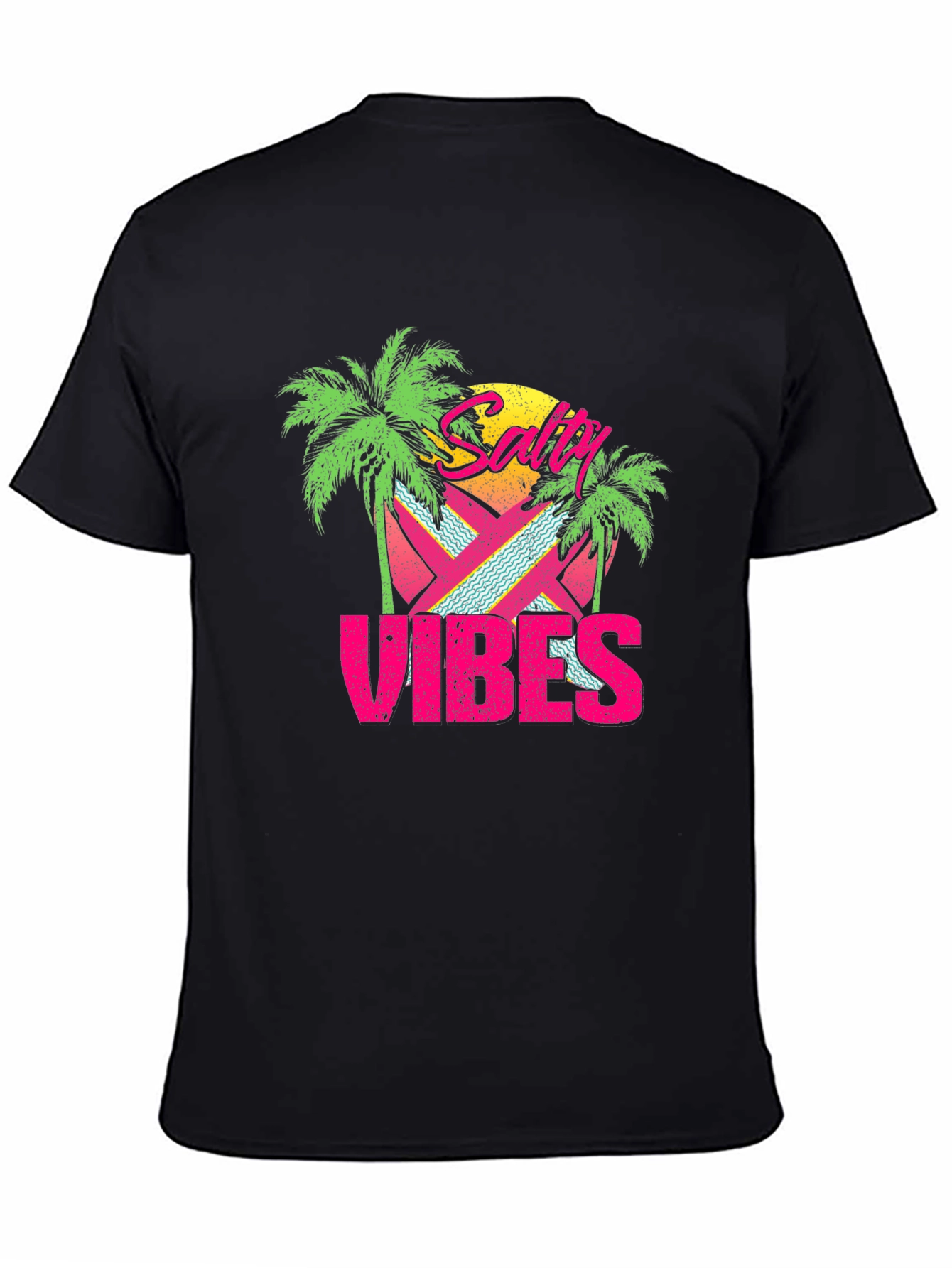 Salty Vibes Retro Graphic T-Shirt