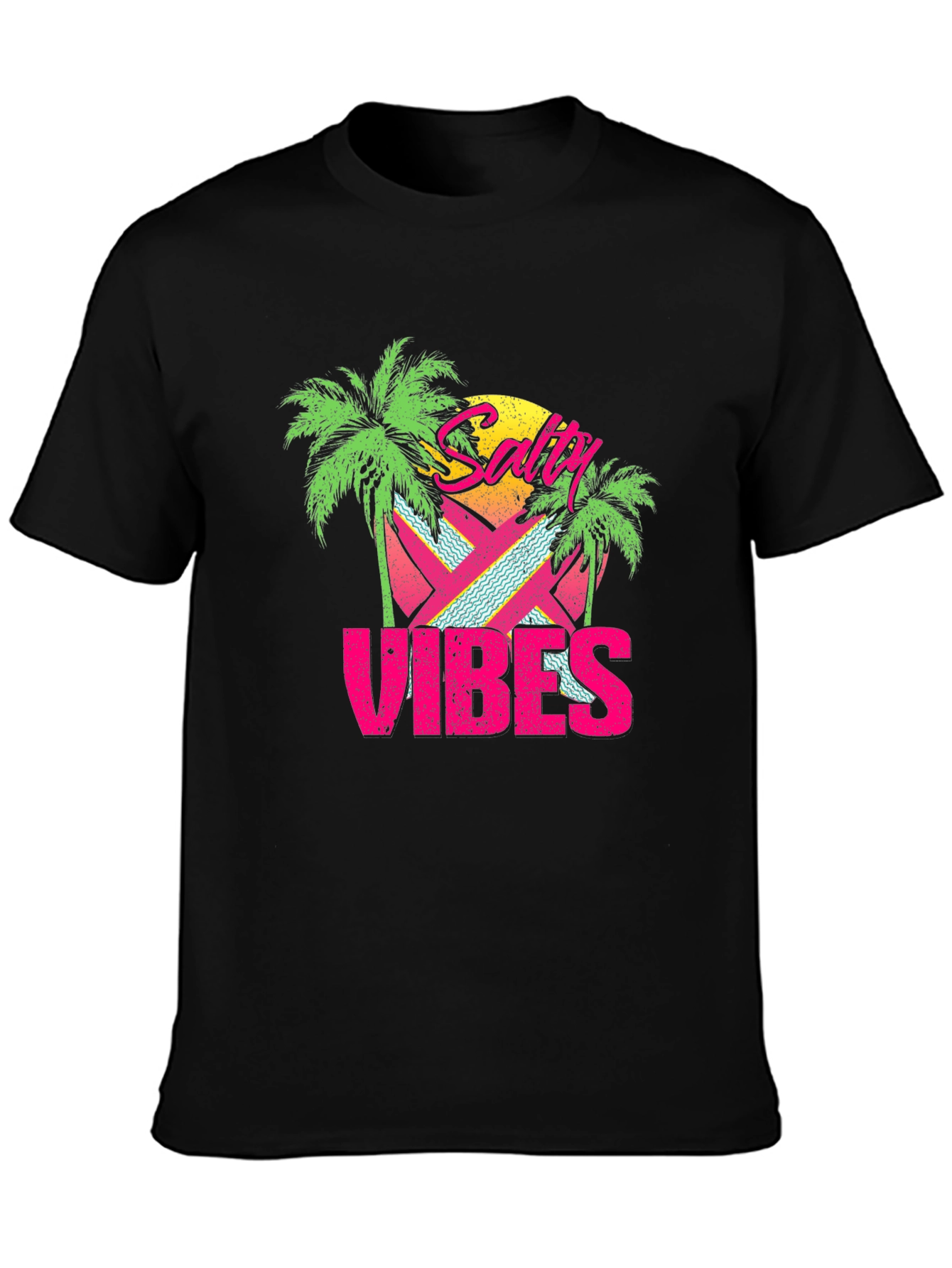 Salty Vibes Retro Graphic T-Shirt