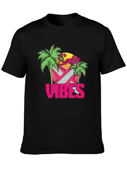 Salty Vibes Retro Graphic T-Shirt