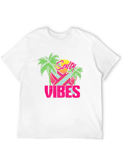 Salty Vibes Retro Graphic T-Shirt