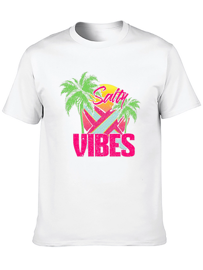 Salty Vibes Retro Graphic T-Shirt