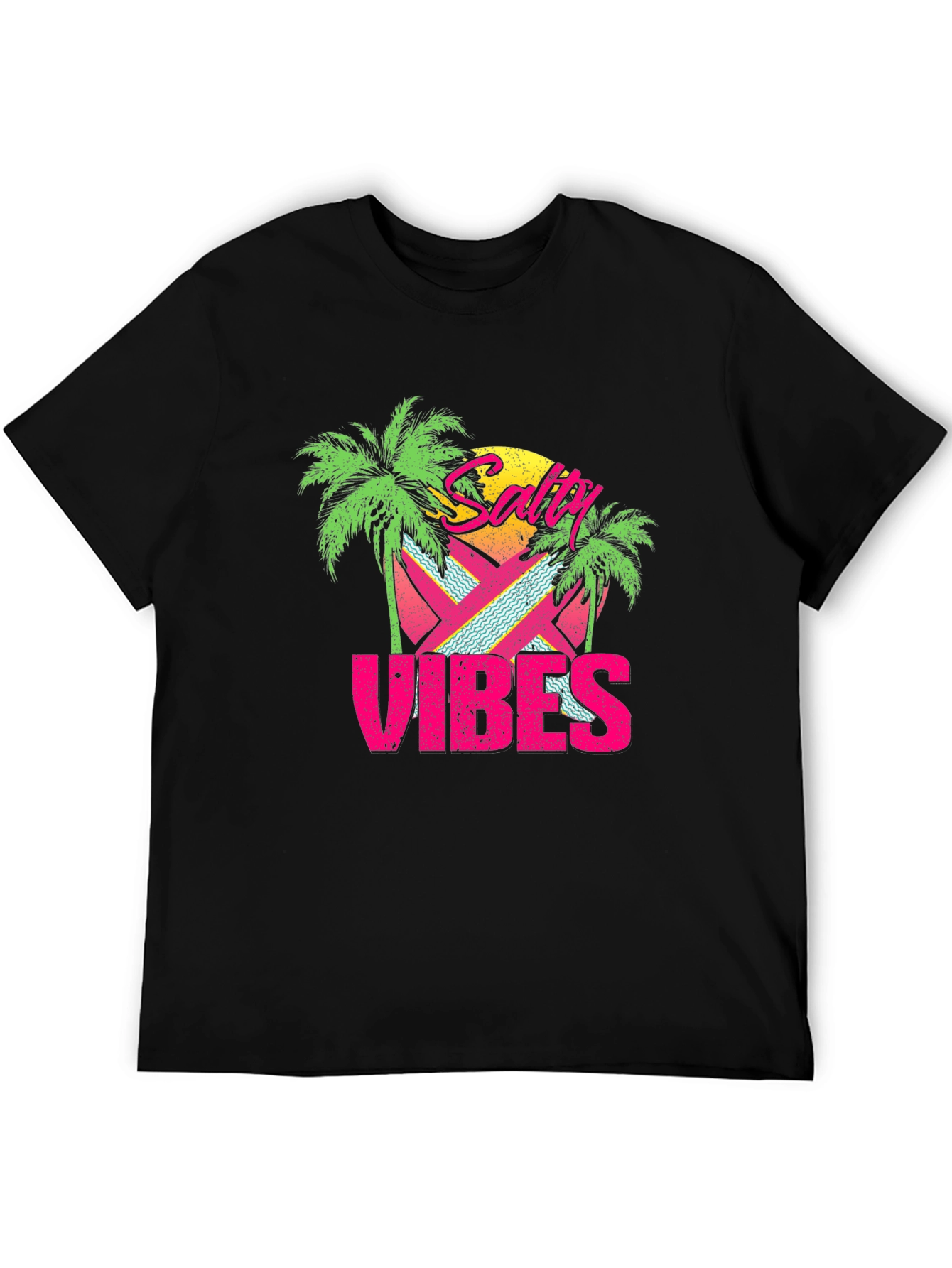 Salty Vibes Retro Graphic T-Shirt