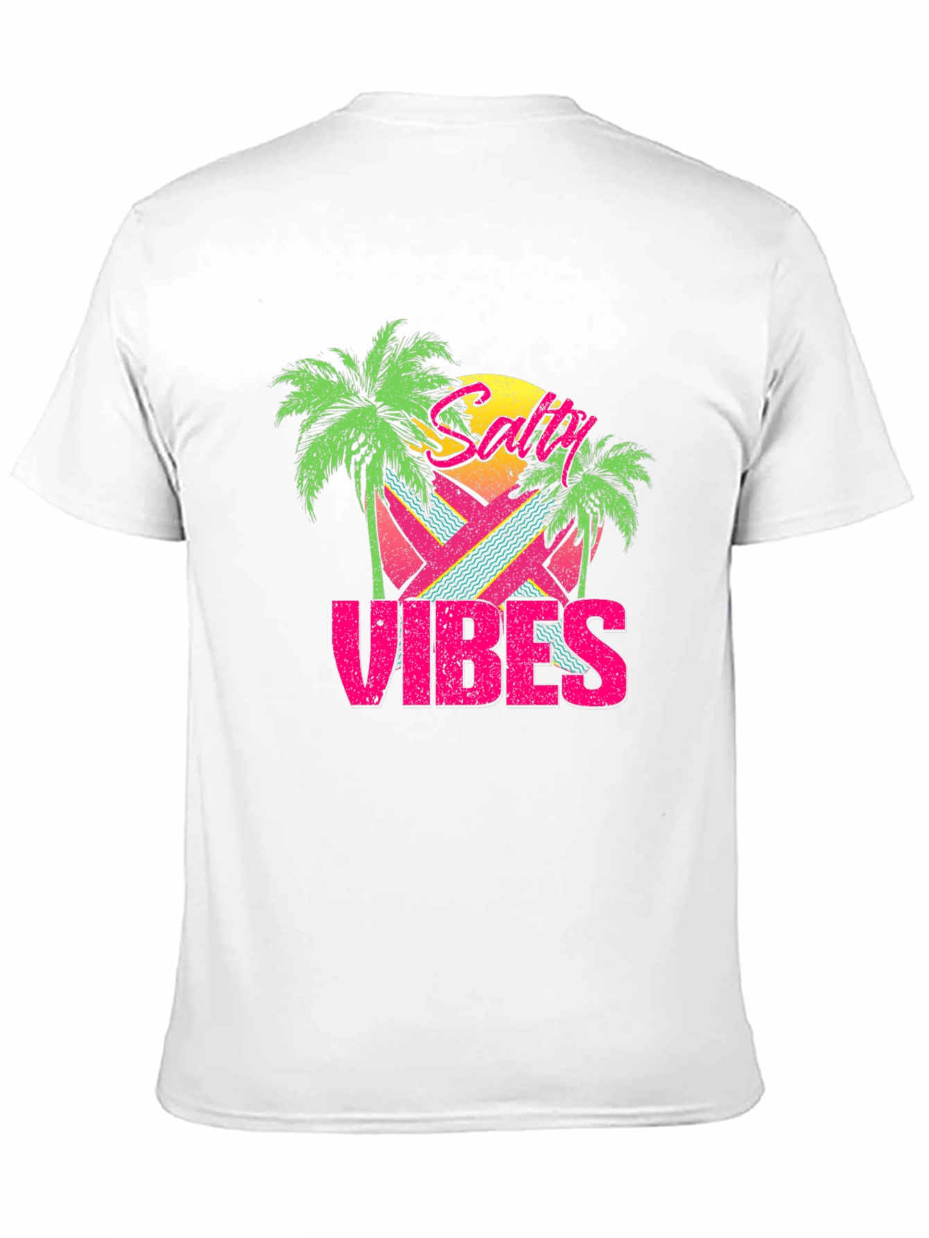 Salty Vibes Retro Graphic T-Shirt