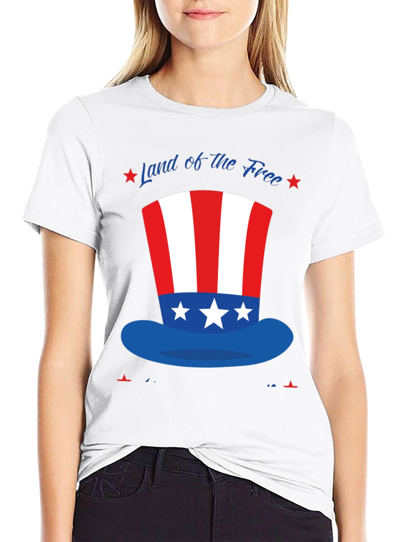 Patriotic Top Hat Graphic Tee