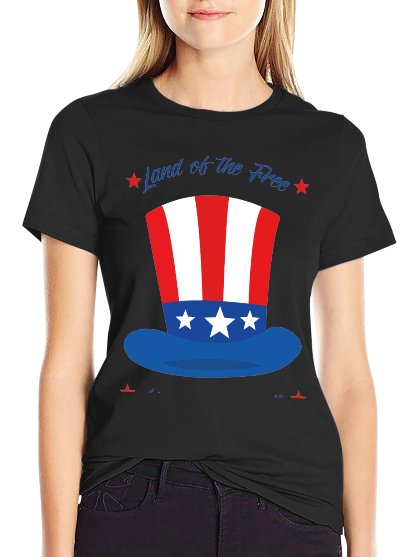 Patriotic Top Hat Graphic Tee