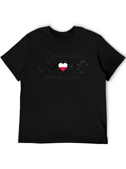 Poland Polska DNA Heart T-Shirt