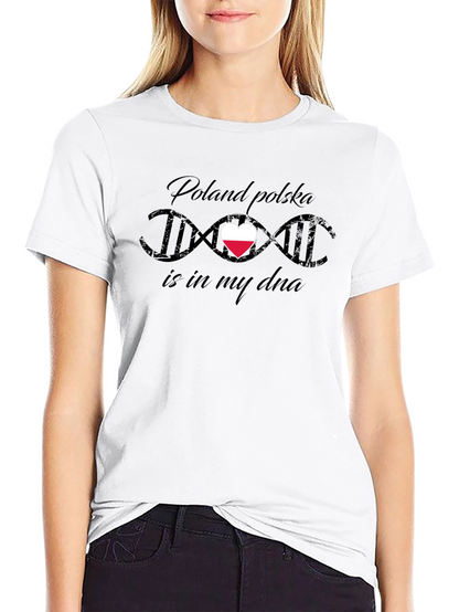 Poland Polska DNA Heart T-Shirt