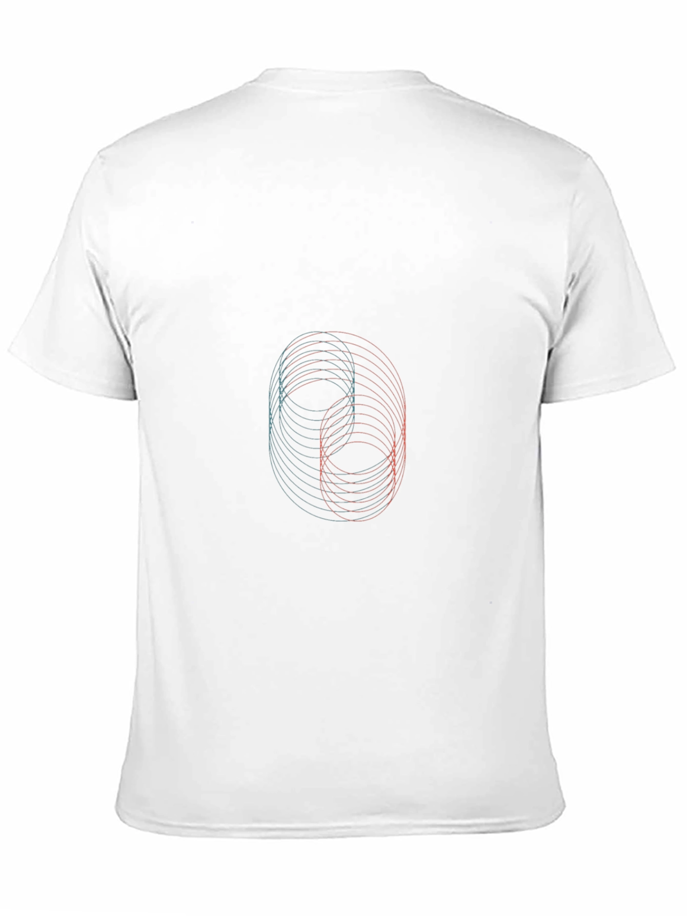 Abstract Circle Graphic Black T-Shirt