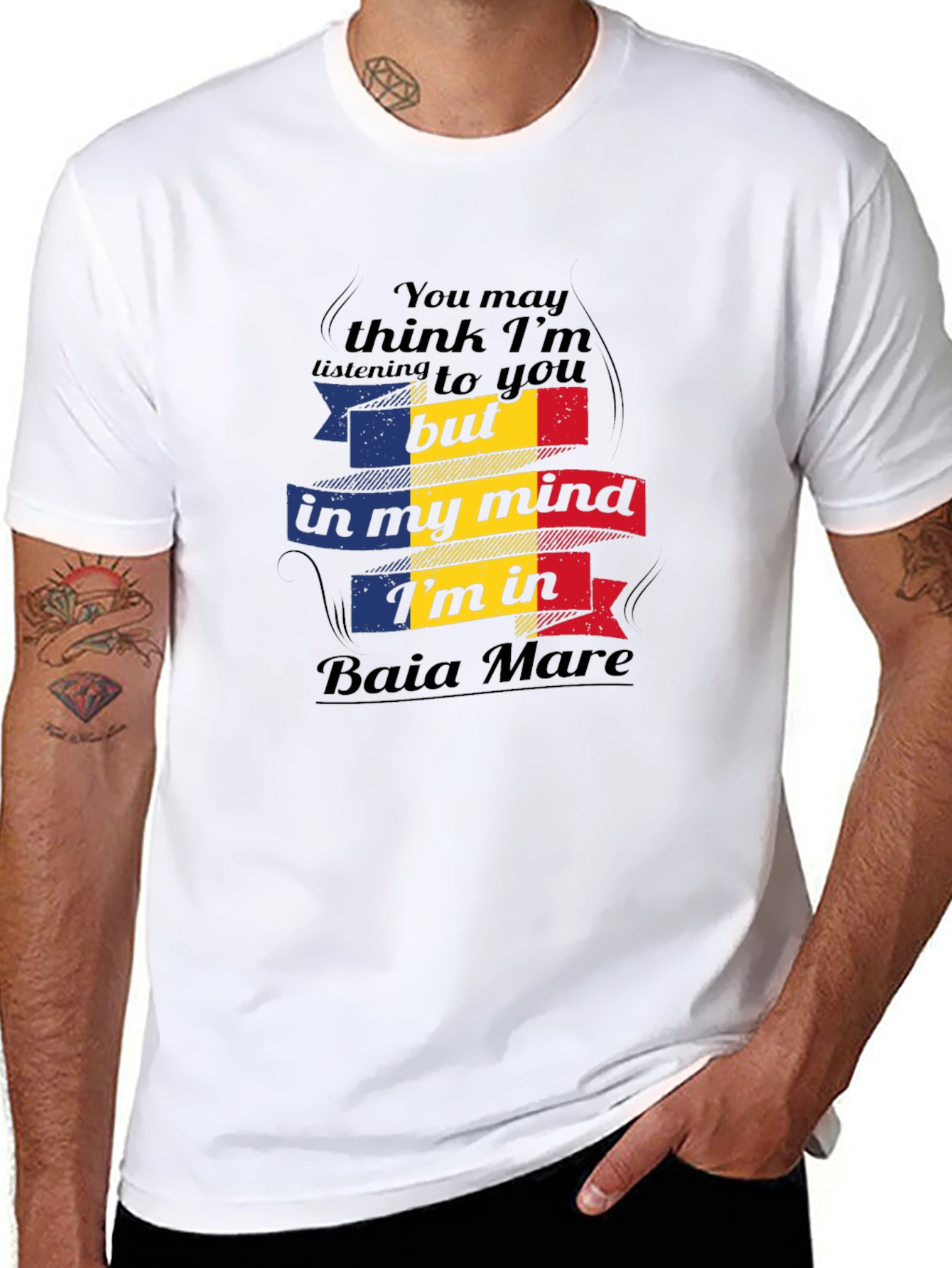Baia Mare Mind T-Shirt - Black Cotton Tee
