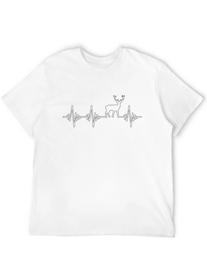 Deer Heartbeat T-Shirt - Nature Lover Tee