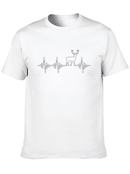 Deer Heartbeat T-Shirt - Nature Lover Tee