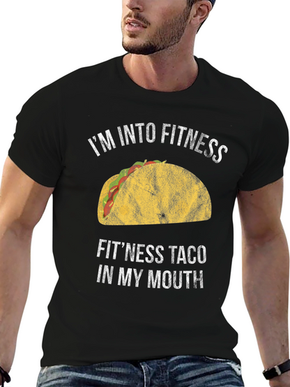 Funny Fitness Taco T-Shirt - Foodie Gym Tee
