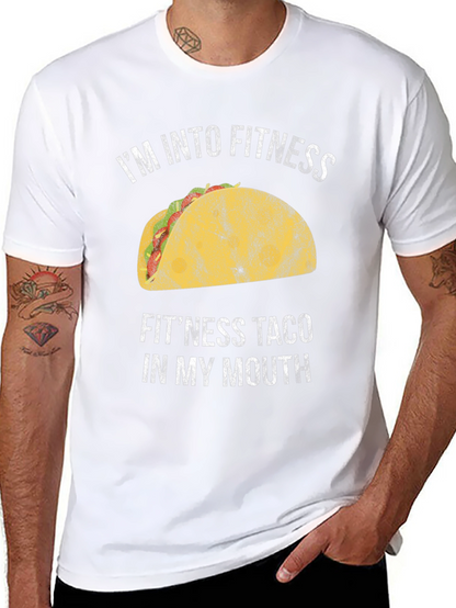 Funny Fitness Taco T-Shirt - Foodie Gym Tee