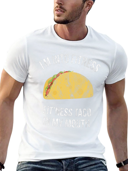Funny Fitness Taco T-Shirt - Foodie Gym Tee