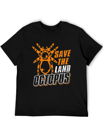 Save the Land Octopus T-Shirt - Spider Design