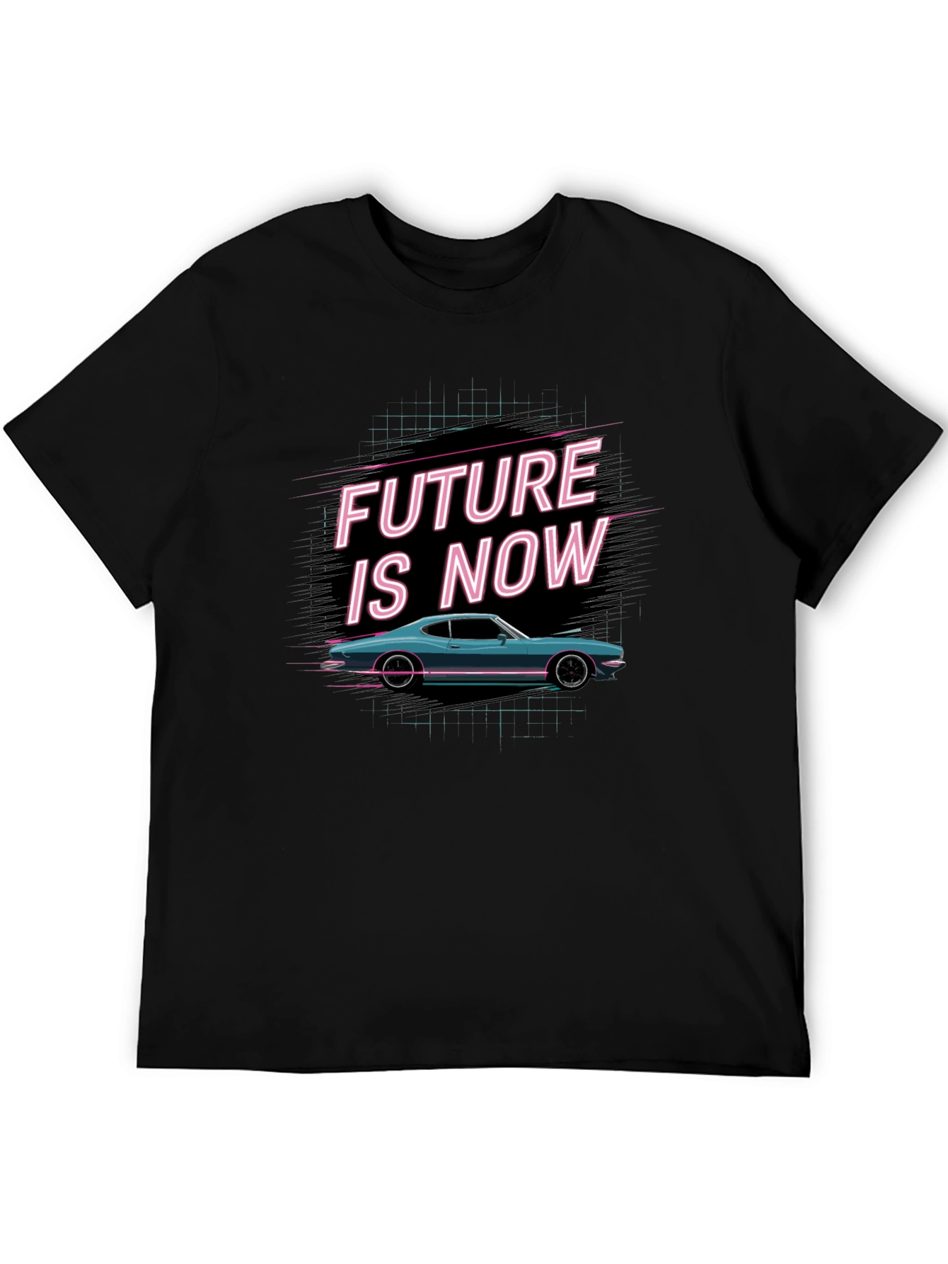 Retro Future is Now Car Graphic Tee