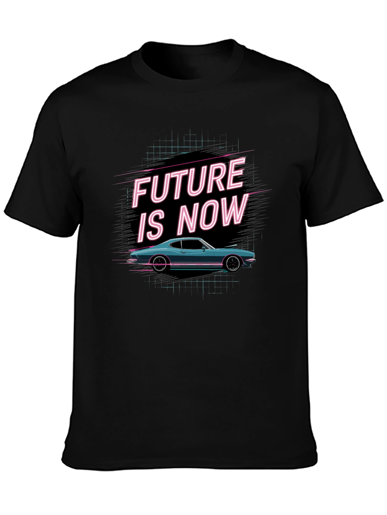 Retro Future is Now Car Graphic Tee