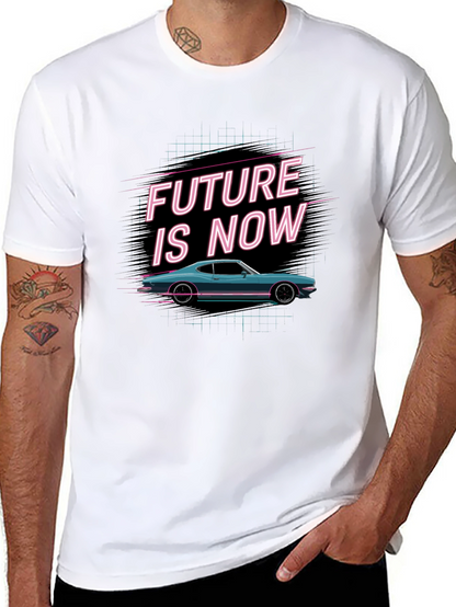 Retro Future is Now Car Graphic Tee