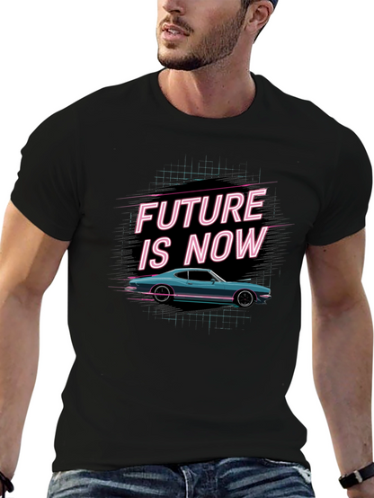 Retro Future is Now Car Graphic Tee