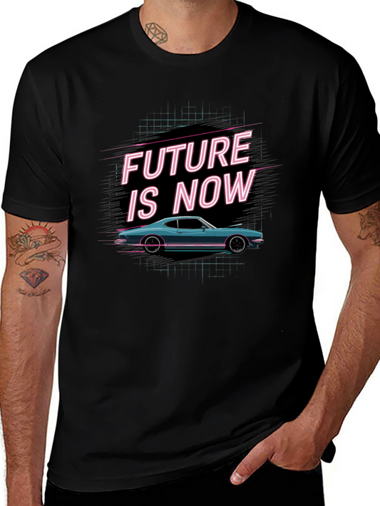 Retro Future is Now Car Graphic Tee