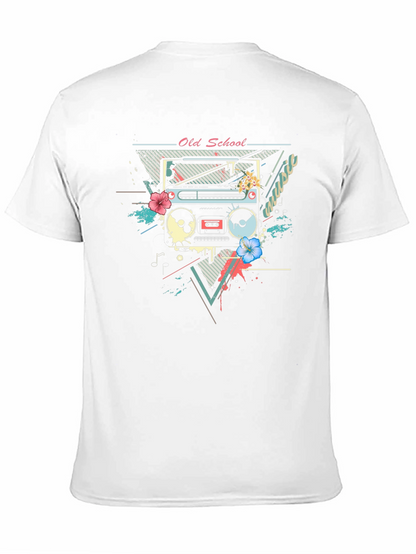 Retro Boombox Graphic T-Shirt - Old School Music Tee