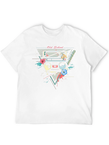 Retro Boombox Graphic T-Shirt - Old School Music Tee