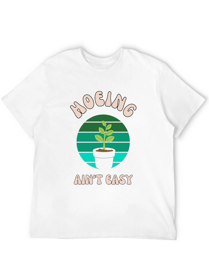 Hoing Aint Easy Black T-Shirt