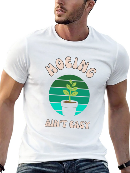 Hoing Aint Easy Black T-Shirt