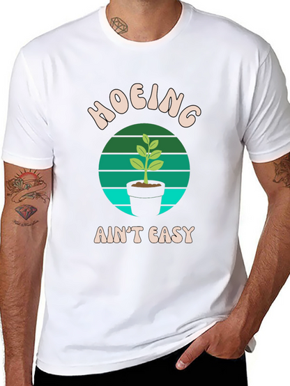 Hoing Aint Easy Black T-Shirt