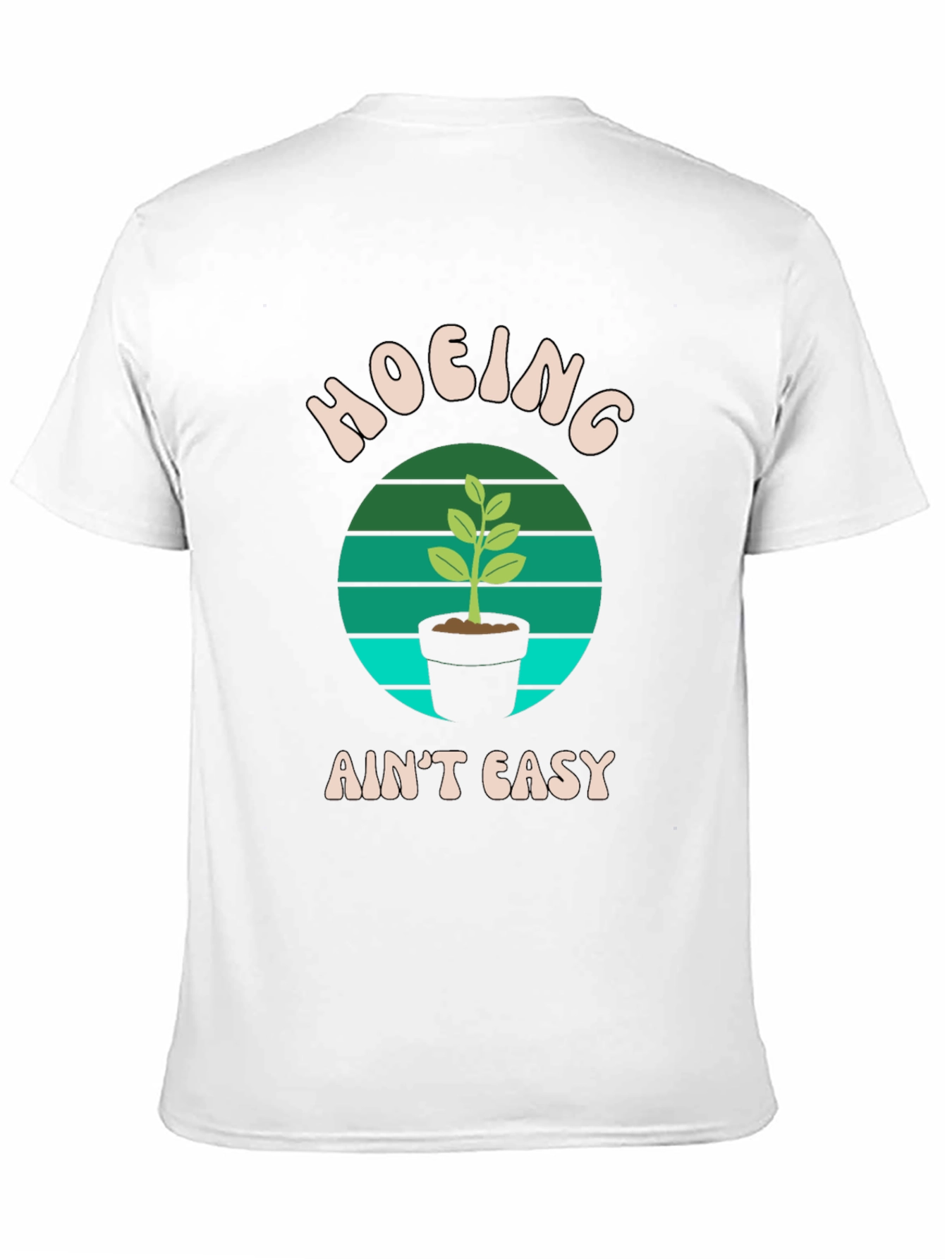 Hoing Aint Easy Black T-Shirt