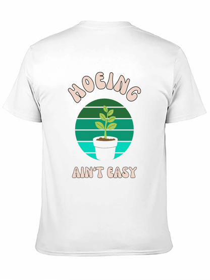 Hoing Aint Easy Black T-Shirt