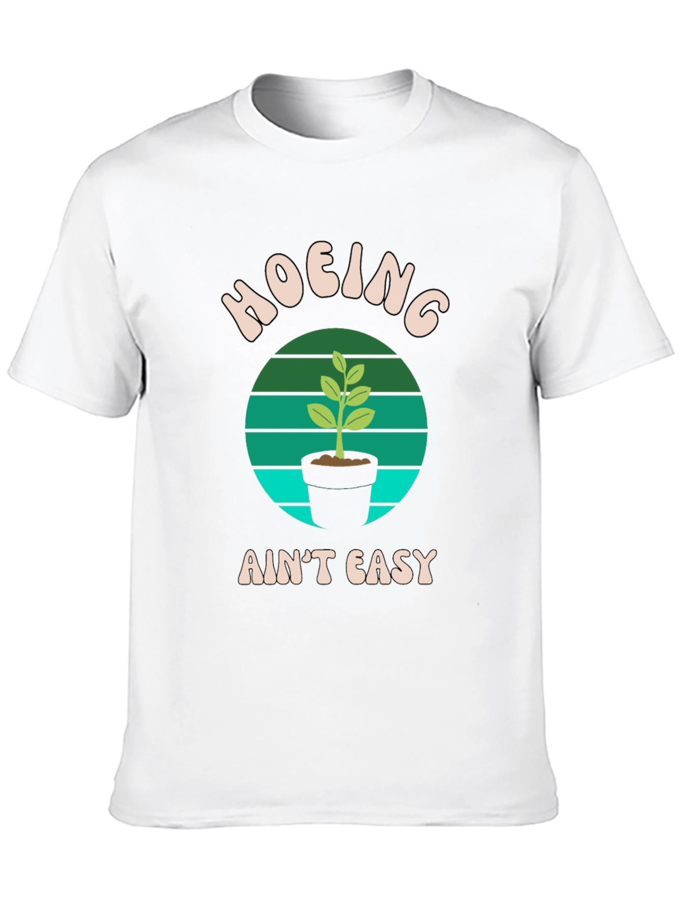 Hoing Aint Easy Black T-Shirt