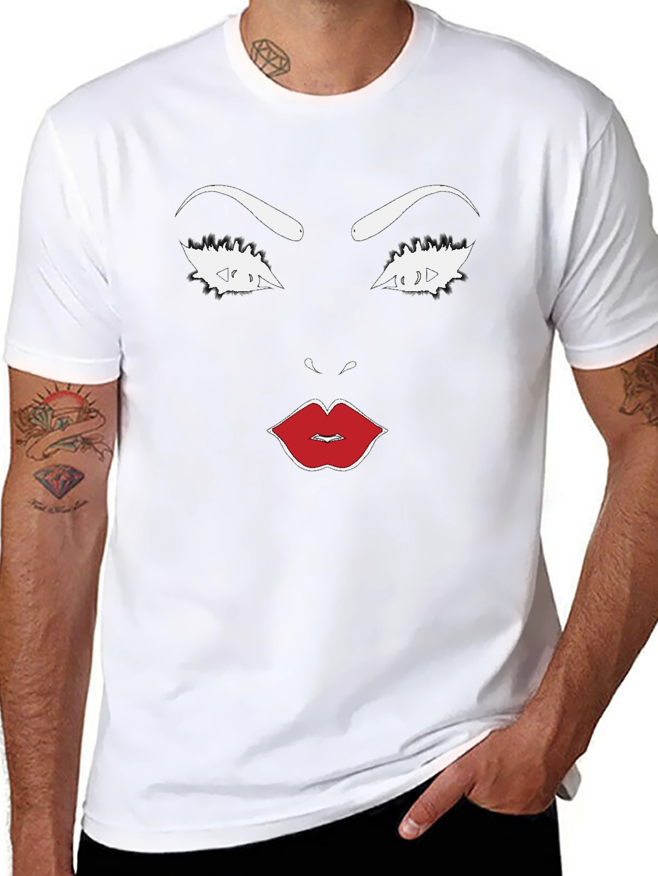 Bold Graphic Tee - Diva Face