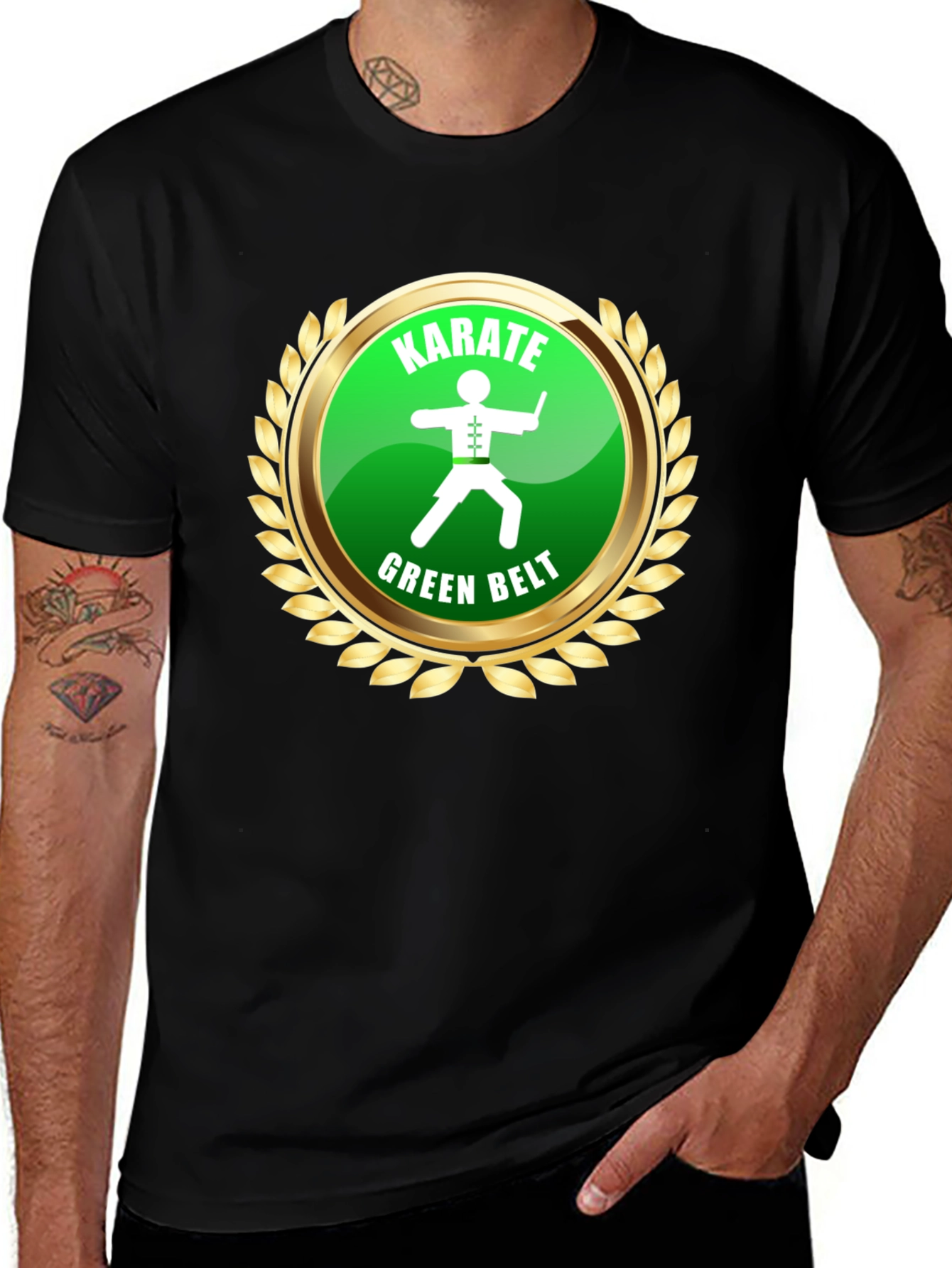 Karate Green Belt T-Shirt - Martial Arts Style