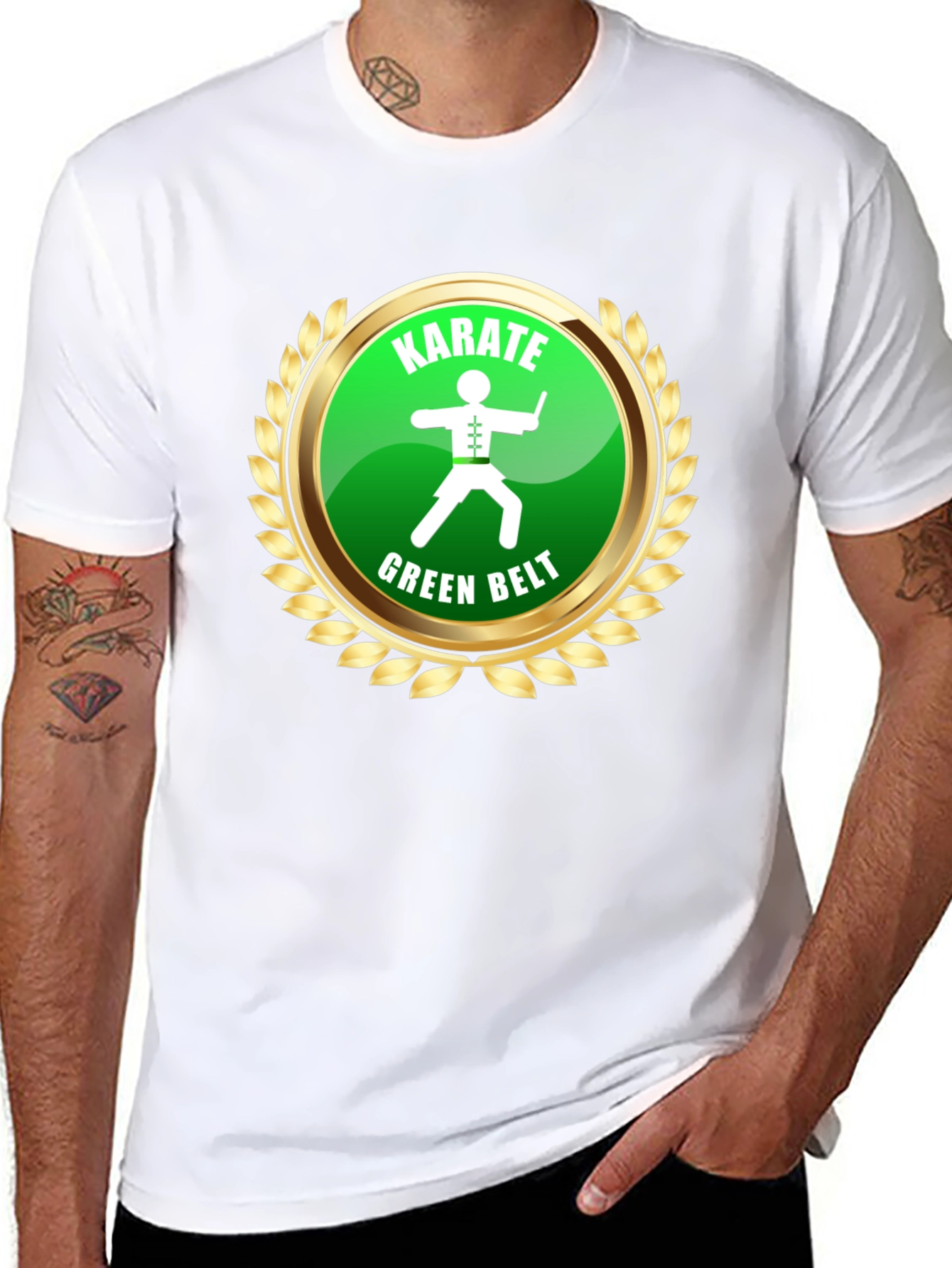 Karate Green Belt T-Shirt - Martial Arts Style