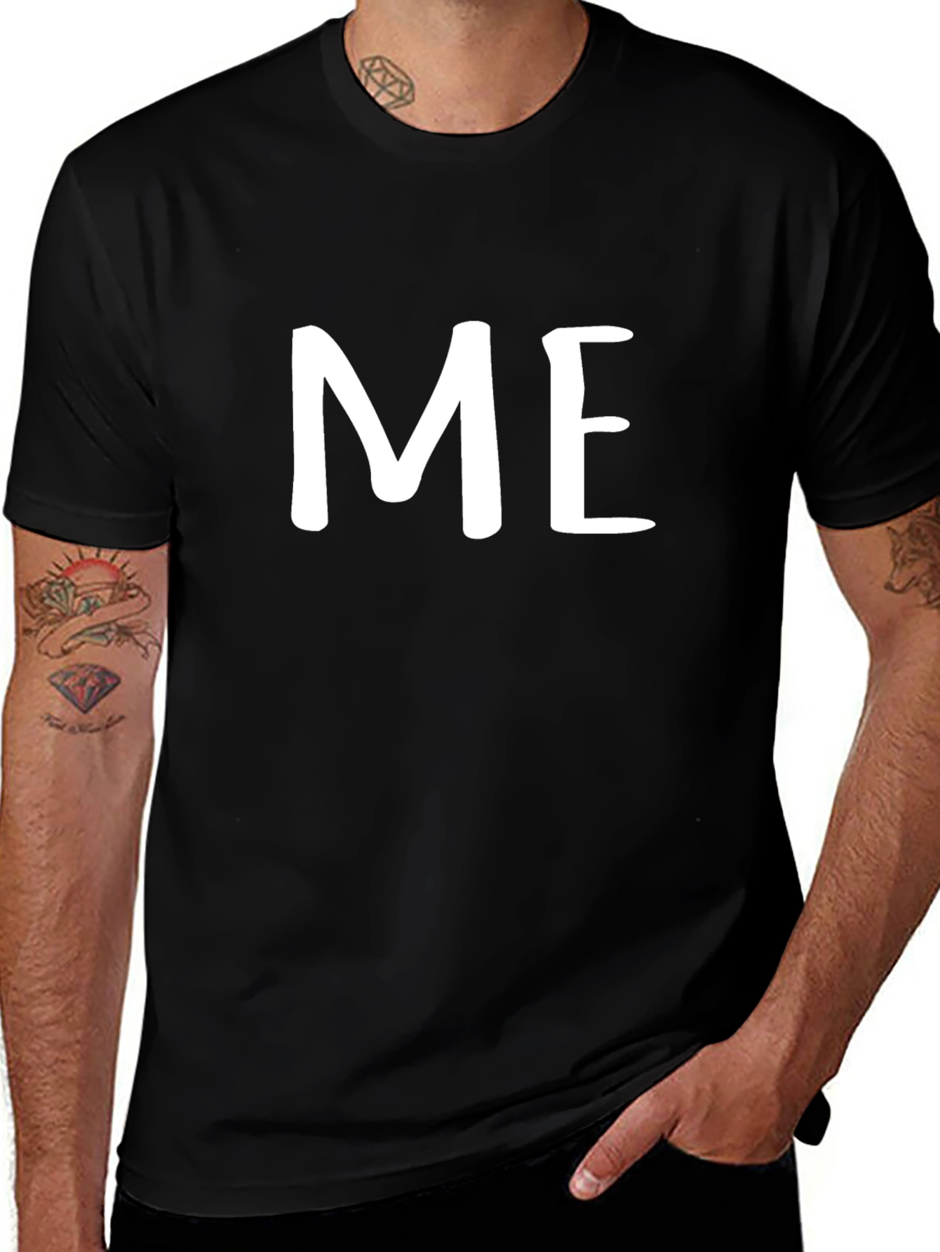 Bold ME Graphic Black T-Shirt