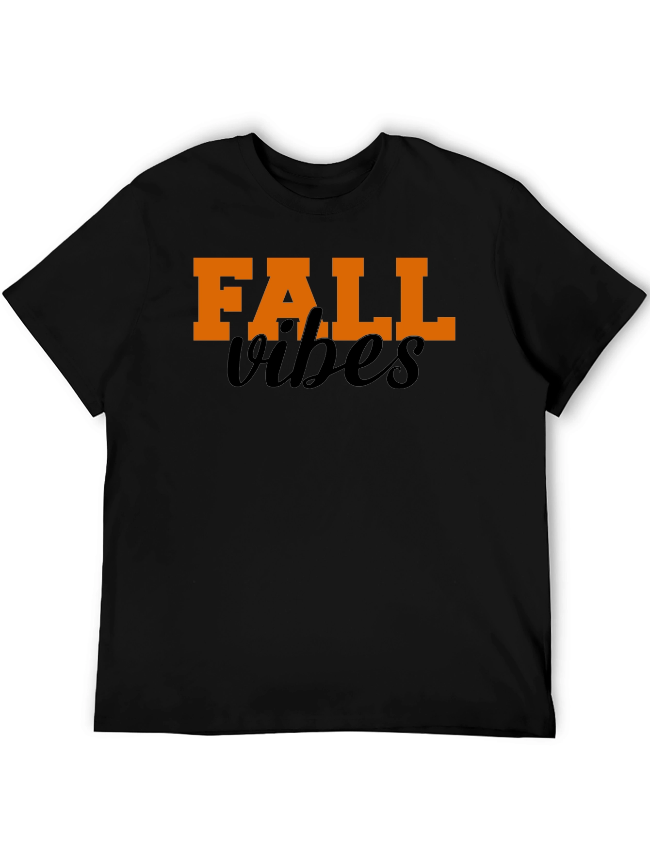 Fall Vibes Graphic Tee - Black
