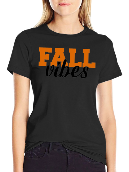 Fall Vibes Graphic Tee - Black