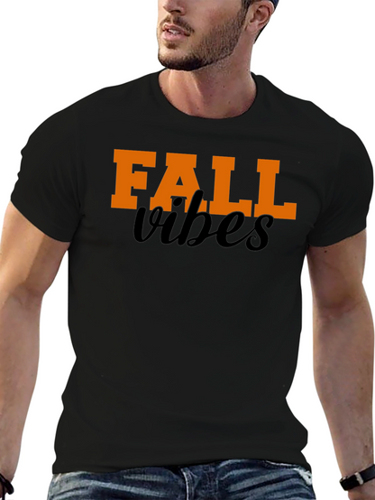 Fall Vibes Graphic Tee - Black