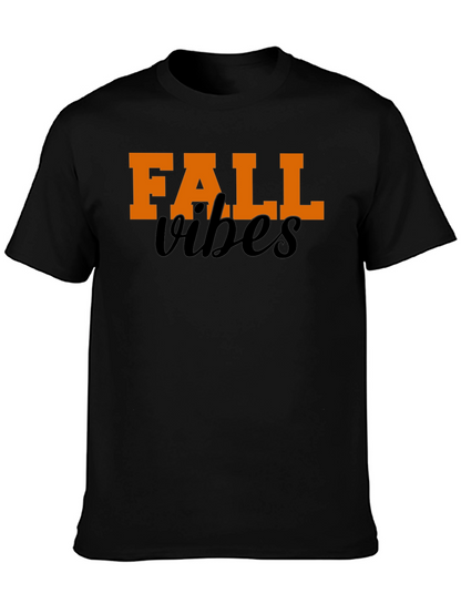 Fall Vibes Graphic Tee - Black
