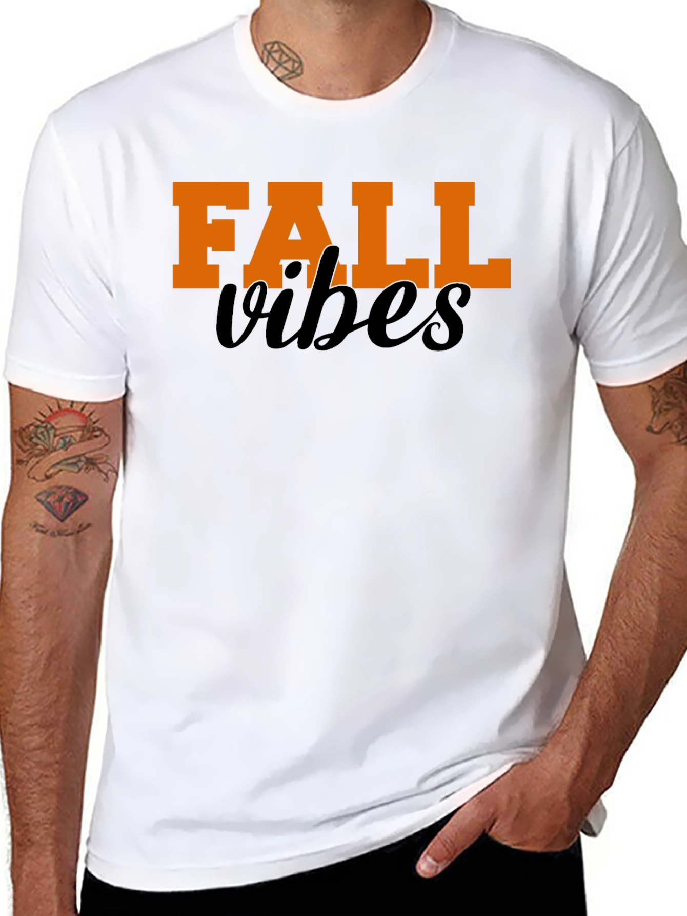 Fall Vibes Graphic Tee - Black
