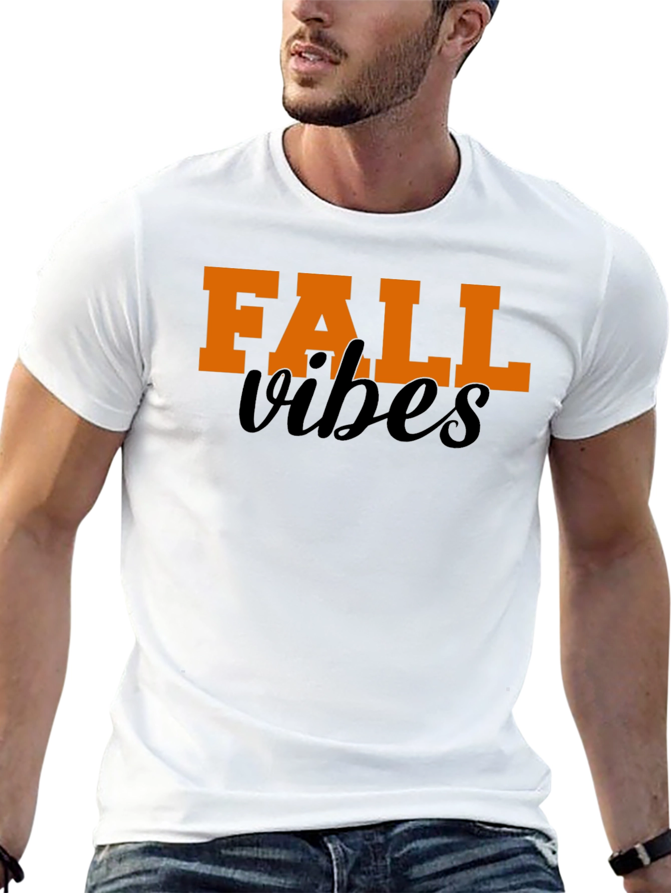 Fall Vibes Graphic Tee - Black