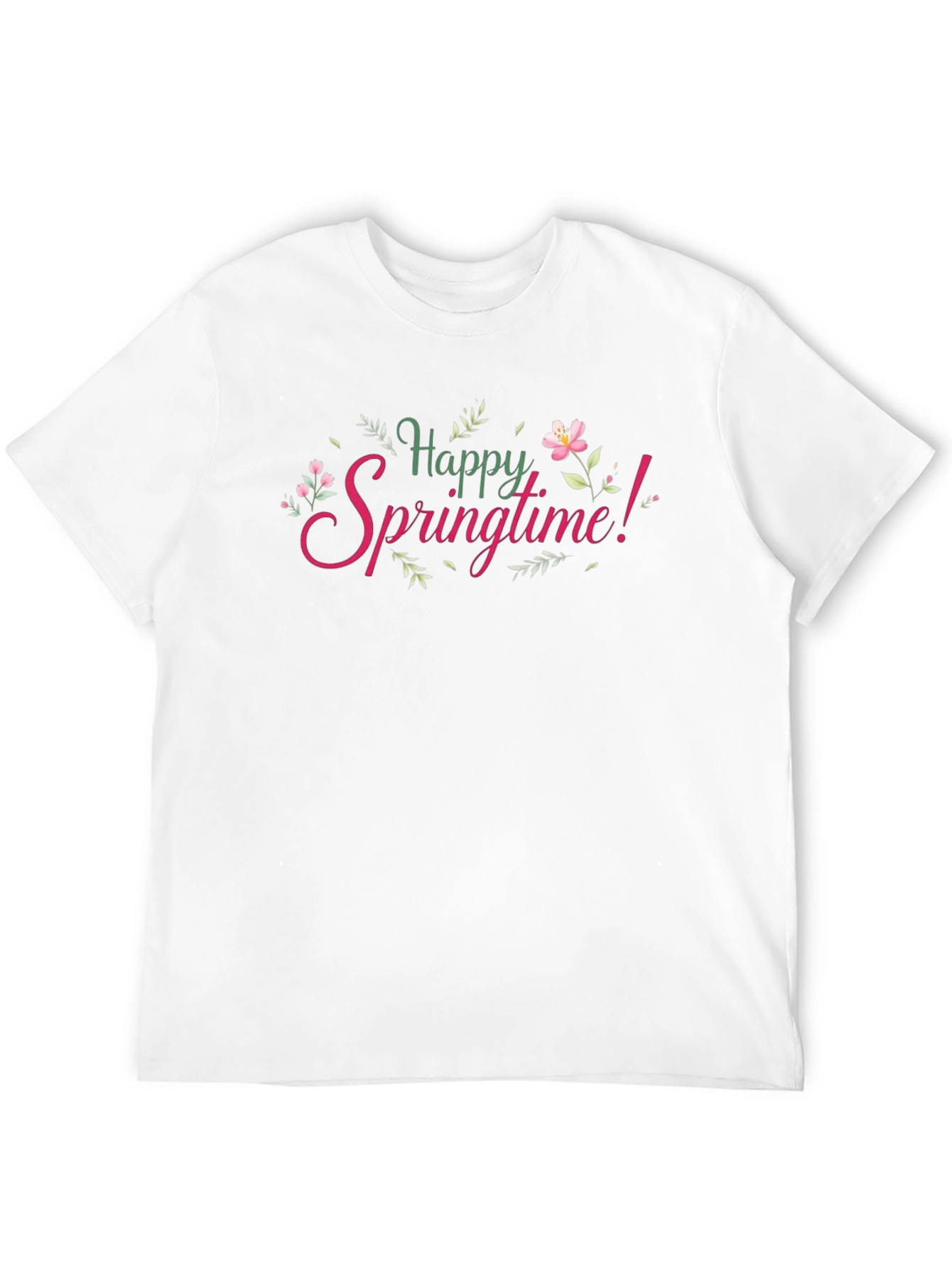 Happy Springtime Graphic Tee - Black